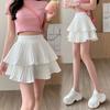 Mini Skirt Cute Sexy Balletcore Elastic High Waist Ball Gown Ruffle Patchwork Lolita Skirt Short Korean Sweet Y2K Women Clothing