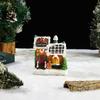 Glowing Gingerbread House With Lights - Animated Christmas Decoration For Indoor Festive Display