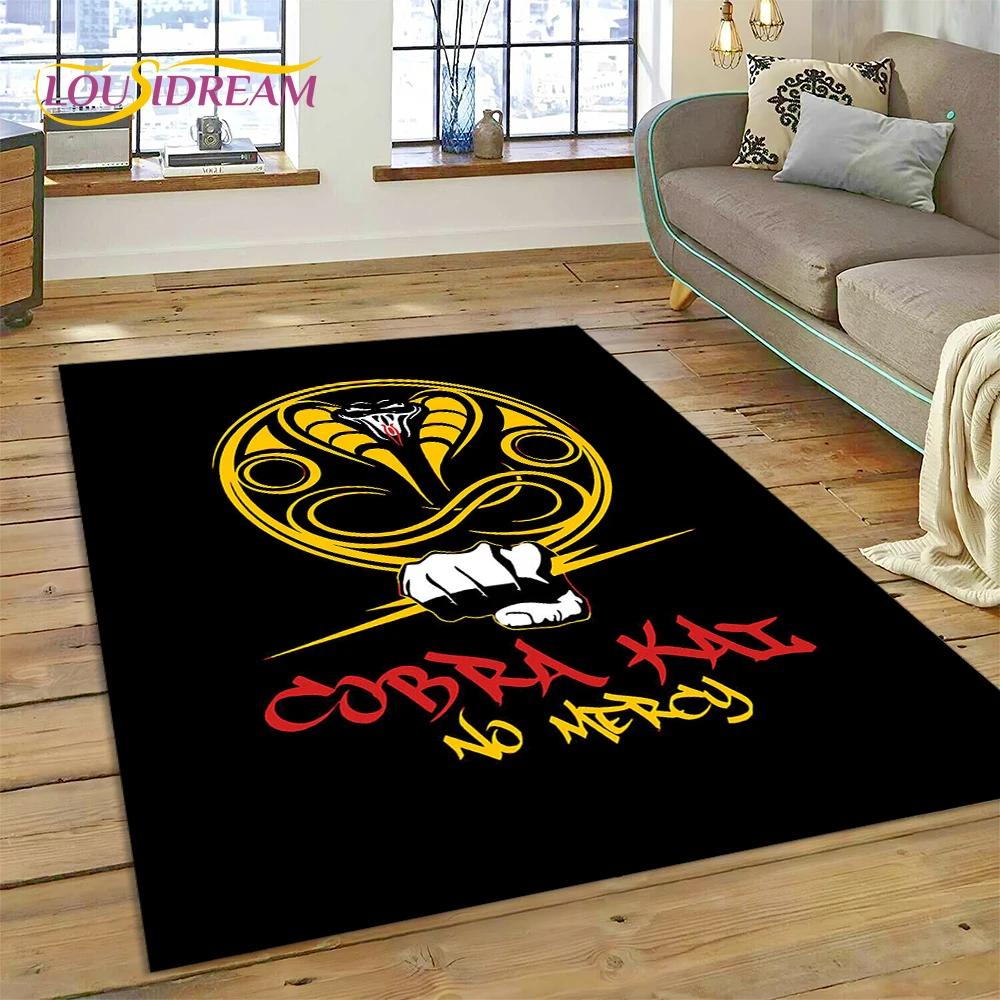 3D Ковер Cobra Kai Classics TV Аманда Карате для Гостиной Спальни, Нескользящий Коврик-Декор для Дивана, Придверный Коврик