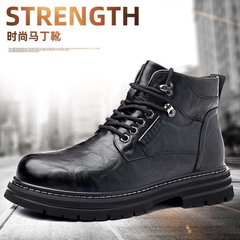 Ботинки Martin мужские британские локомотивные хлопковые туфли средней высоты мужские на платформе мужские инструментальные ботинки зимние ботинки