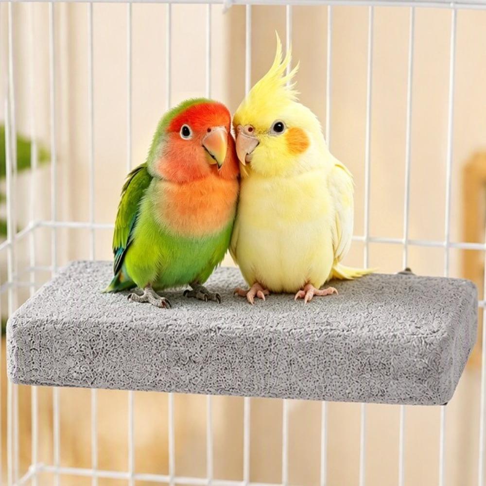 Washable Pumice Claw Grinding Platform Safe Bird Resting Platform Cage Decoration