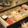 Clear Acrylic Makeup Layered Storage Box Dressing Table Cosmetic Lipstick Finishing Grid Box Desktop Drawer Storage Compartment
