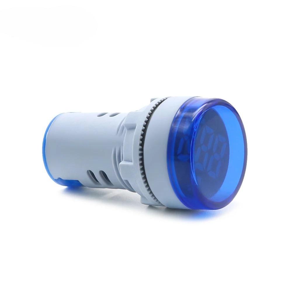 1/2/5PCS Aperture 22mm Round Mini LED Digital Display Voltmeter Alternating Current AC 60-500V Digital Display Indicator