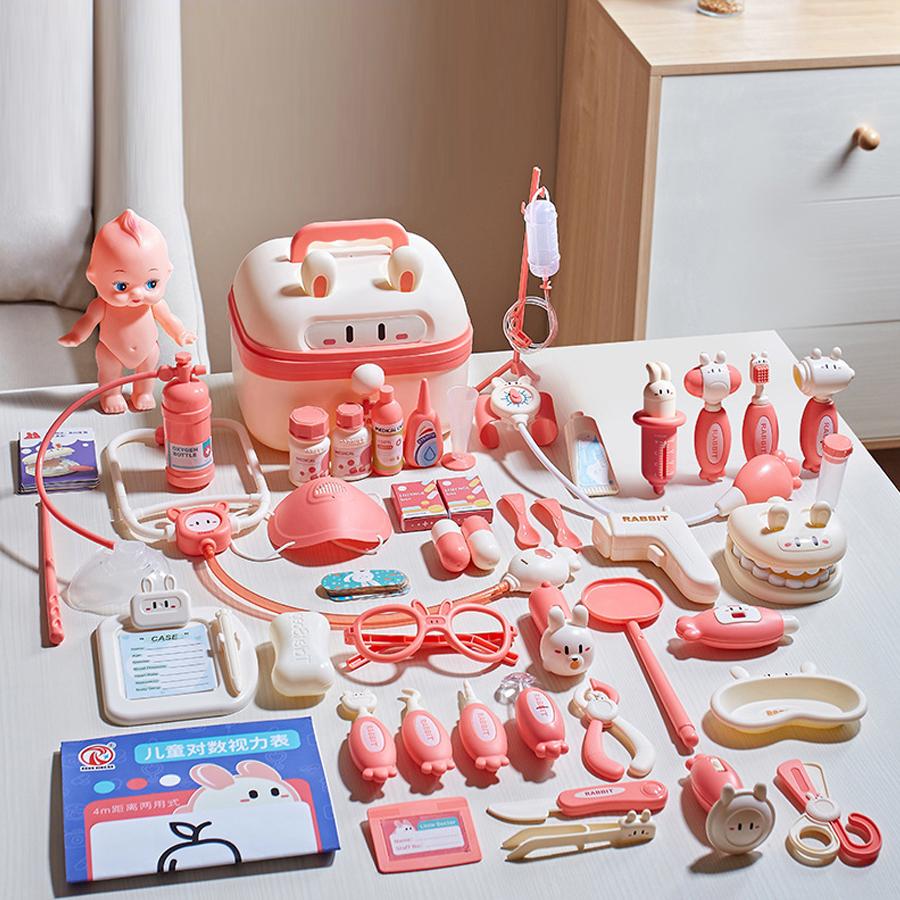 Набор доктора для ролевых игр в семье – Медицинские игрушки для детей со стетоскопом, очками и инструментами, Забавный подарок для игры в понарошку