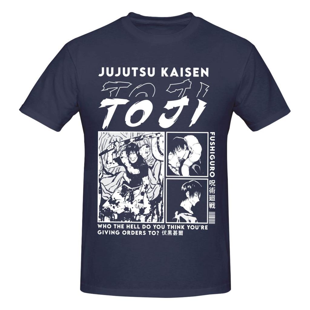 Unisex Toji Fushiguro Jujutsu Kaisen Anime T Shirt Streetwear Plus Size Cotton Crewneck Custom Sleeve Tee Shirt