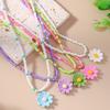 5Pcs Bohemia Flower Beaded Necklace Colorful Plumeria Necklace Fashion Bead Choker  Daily Wear