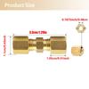 10 Pieces Auto Brake Hose Brass Fittings Repair Supplies Brake Oil Pipeline Connector For Sedan Car RV Vehicle Mechanic Garage