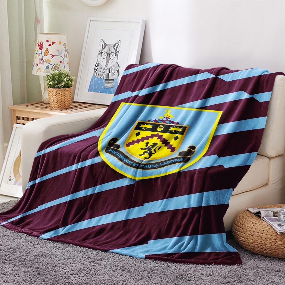 Burnley Fc Print Flannel Blanket, High quality Comfortable for All Seasons, Home Decor, Warmth and Comfort, Perfect for Christmas Gifts
