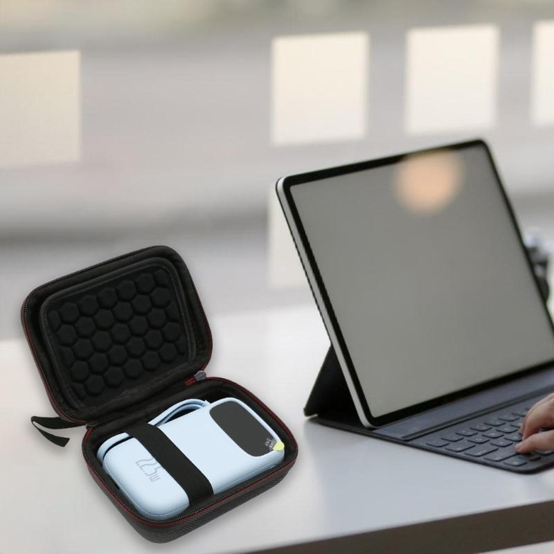 Портативный жесткий чехол-держатель для Powerbank 30W/22.5W с ударопрочной защитой и долговечностью, материал EVA
