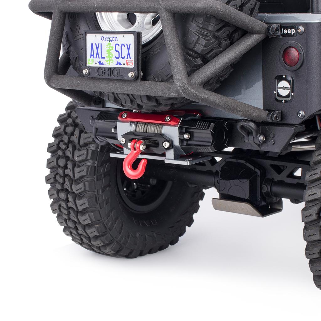 Dual Motor Metal Simulated Winch for 1/8 1/10 RC Crawler Car TRX4 SCX10 Traxxas  RC4WD D90 KM2 Redcat YK4082 Upgrade Parts