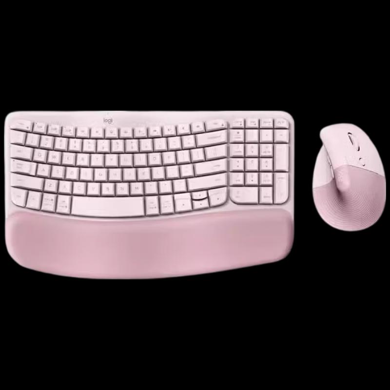 Logitech WAVE KEYS LIFT COMBO Wireless Ergonomic Keyboard and Mouse Combo