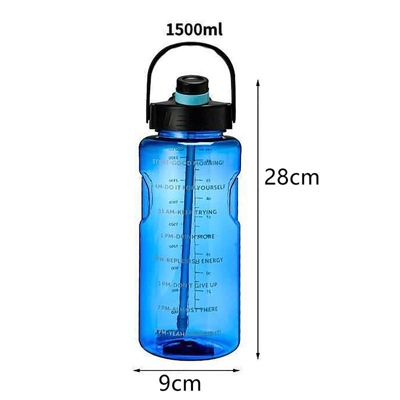 1,5 л/2 л/3 л бутылка большой емкости спортивная вода стакан герметичный с трубочкой пластик и отметка времени для дома на открытом воздухе спорт