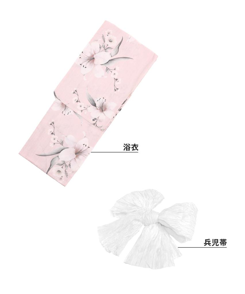 Юката комплект Junior Retro B Change Weave 2 шт. Heiko Girls [KYOETSU] (Юката, Оби) (11. Мечта Каренки, 150см)