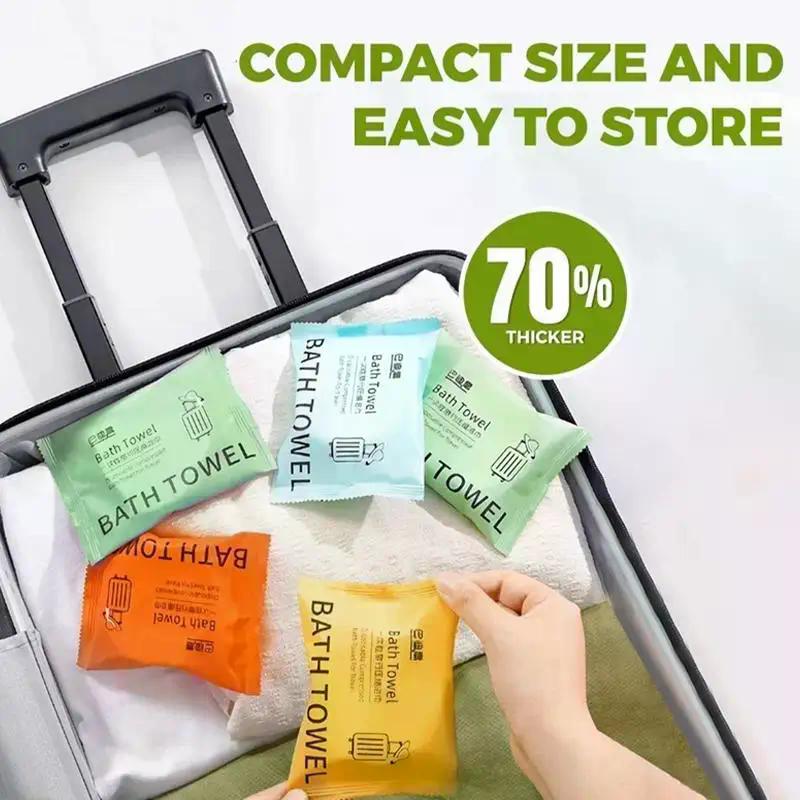 70x140cm Thickened Compressed Disposable Bath Towel Large Quick-Drying Travel Essential