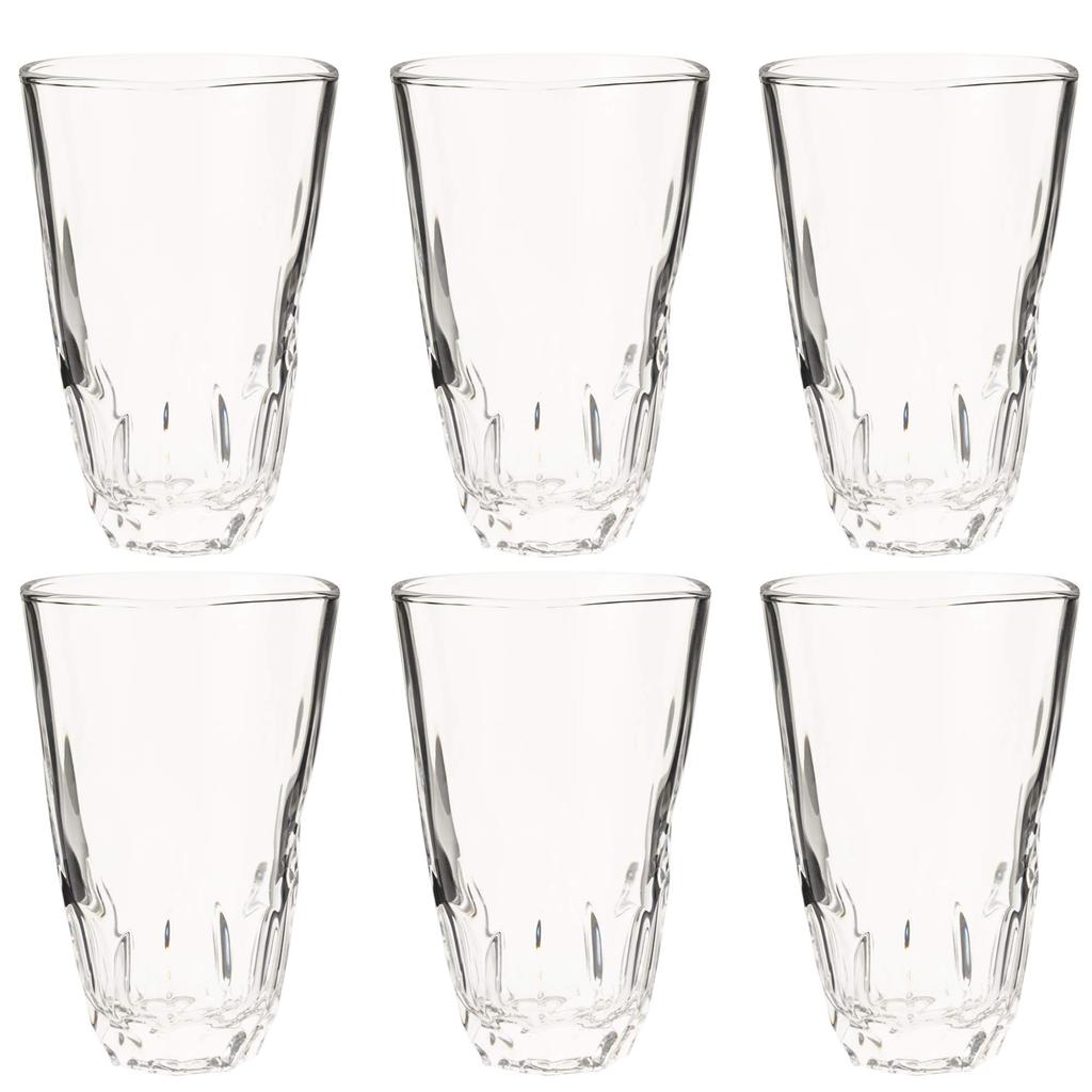 Toyo Sasaki Glass Tumbler Authentic Shochu Long Set of Made In Dishwasher Shatter Shochu Sour Glass Commercial Glass, Doraku, Dimples, Tumbler, 490ml,