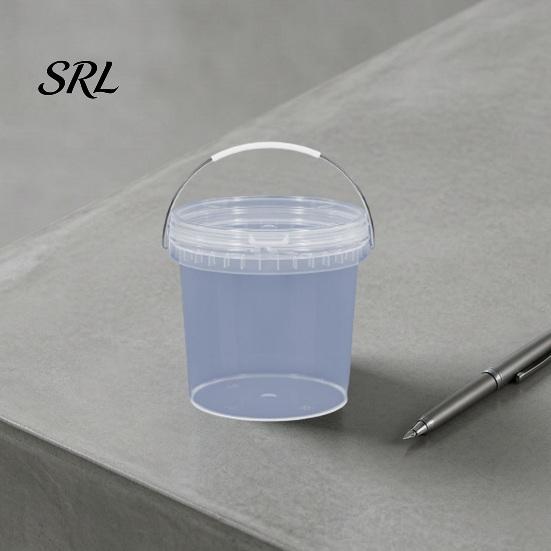 Garden Watering Bucket Round Plastic with Comfortable Grip Handle, Stackable Space Saving Nested Pail Multipurpose Container, Liquid Storage for Home