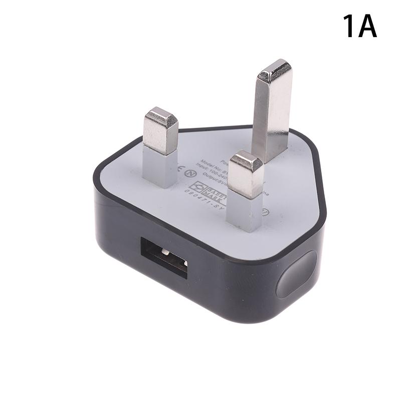 1 шт. 3-контактный 1/3 порта UK-вилка 1/3 А 5 В USB-адаптер Настенное зарядное устройство Домашняя зарядка для телефонов Универсальная розетка-адаптер для телефона