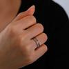 Lemegeton Irish Celtics Knot Vintage Triquetra Heart Rings for Women Gold Color Talisman Amulet Stainless Steel Jewelry Gift