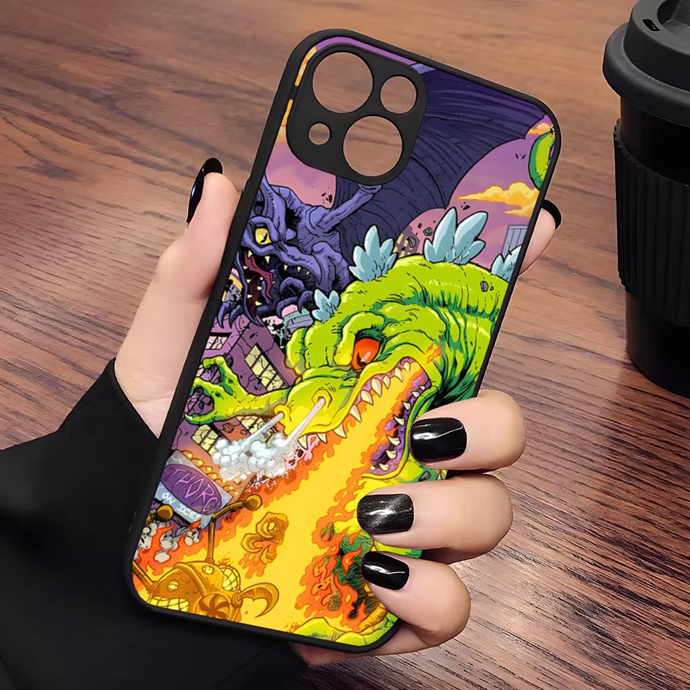Cartoon-R-Rugrat-Anime Phone Case Matte Transparent For Iphone 16 15 Max 14 13 Mini 12 Pro 7 8 11 XR Xs X Plus Back Cover