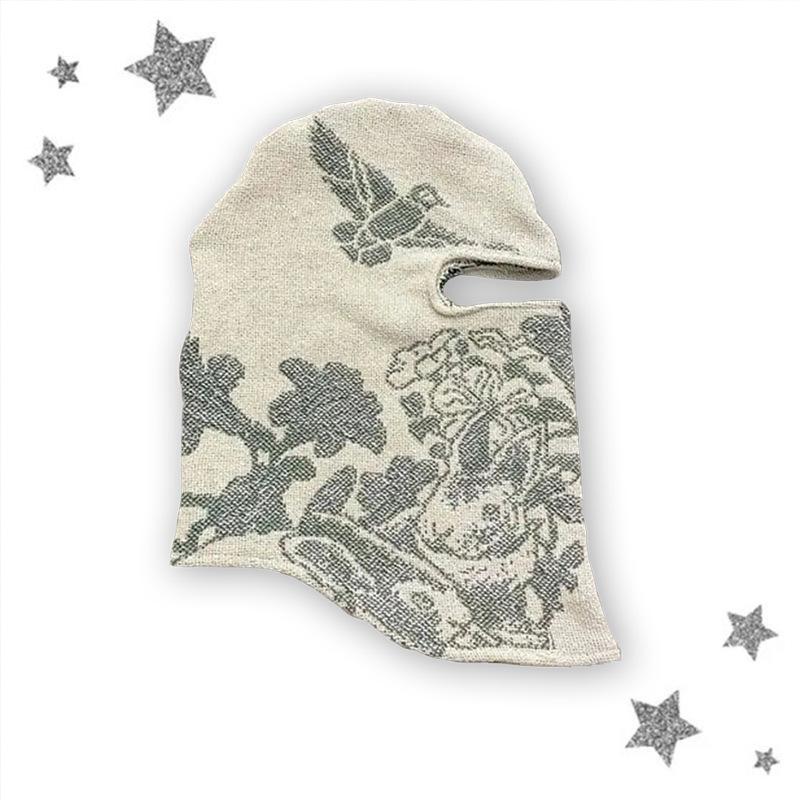 Европейские и американские осенние и зимние головные уборы вязаные персонализированные ретро-ветрозащитная модная теплая защитная шапка для ушей для мужчин и женщин