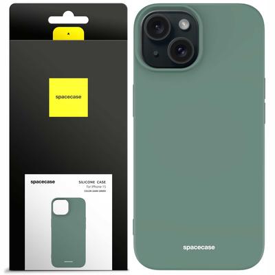 Sc Силиконовый чехол для iPhone 15 Темно-зеленый