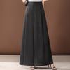 Elegant Summer Wide Leg Pants Women Fashion Casual High Waist Long Pants Vintage Clothes