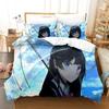 Виртуальный Ютубер Цукино Мито Мультяшный Удобный Пуховый Пододеяльник Наволочка Постельный Набор Спальня Домашний Текстиль 3D Каваи Девочки