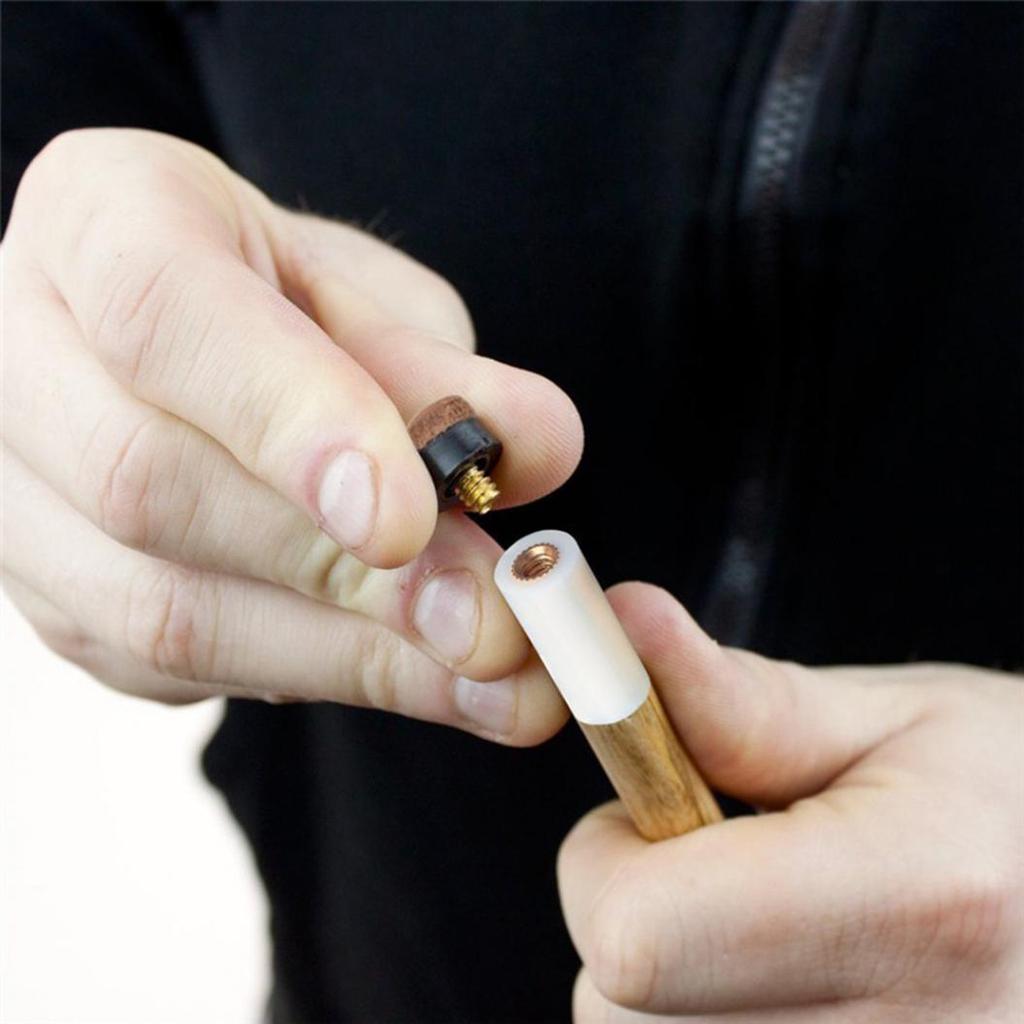 10Pcs 10/11/12/13mm Screw-on Cue Tips Pool Snooker Billiards Replacement Parts