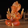 Clear Lord Ganesha Statue Elephant Hindu Sculpture Figurines Buddha Ornament