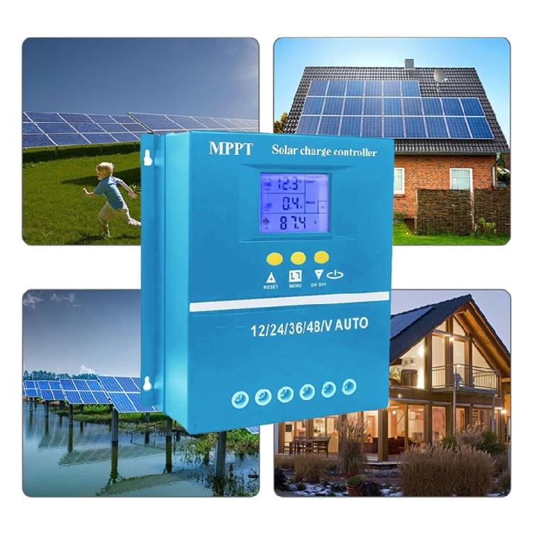 MPPT Контроллер заряда солнечной батареи с ЖК-дисплеем 100/80/150/200A Автоматический регулятор заряда солнечной батареи для электронного устройства
