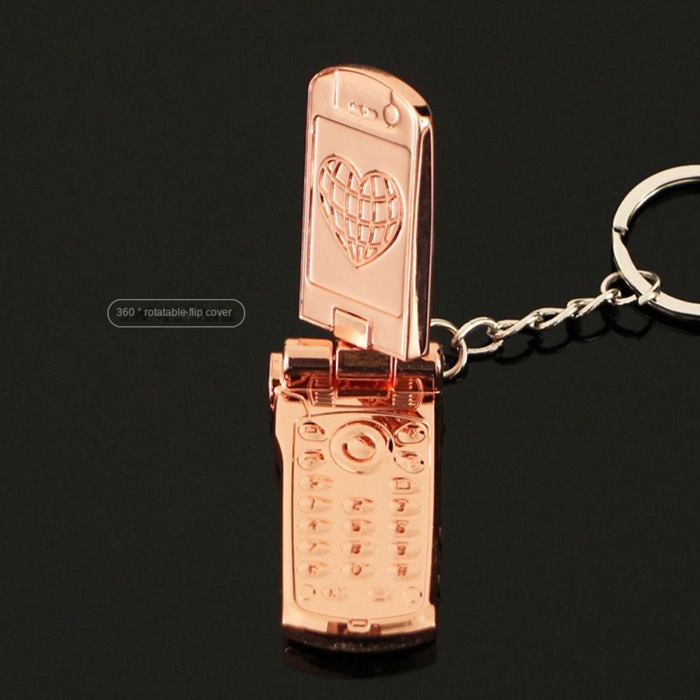 Mini Cell Phone Figure Key Ring Vintage Car Key Chain Phone Model Keychains  Kids Gifts