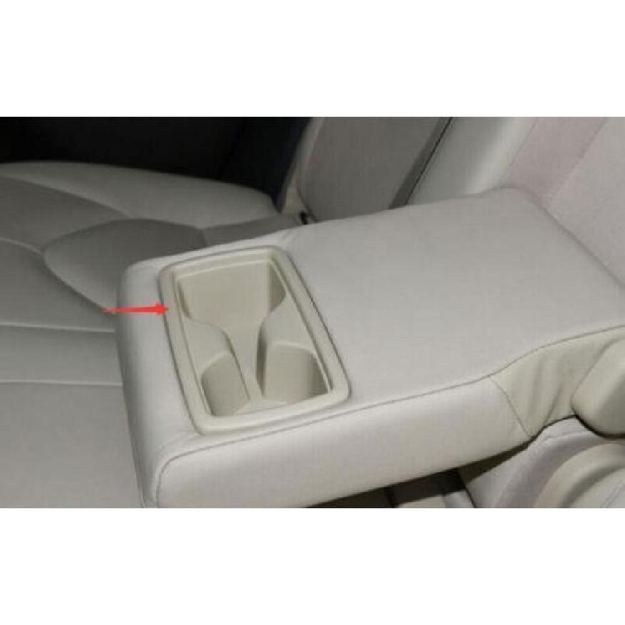 Peach Wood Grain Rear Water Cup Panel Cover Trim For Toyota Highlander -2024