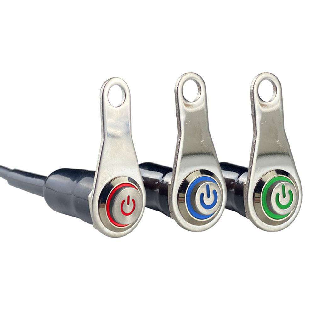 Кронштейн из нержавеющей стали, переключатель фар, точечный светильник, ВКЛ-ВЫКЛ, металлический выключатель света с подсветкой, универсальный 12 В