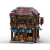 MOC-177014 Средневековая Уличная Сцена Серия Домов Пазл DIY Креативная Игрушка Модель Украшения Праздничный Подарок