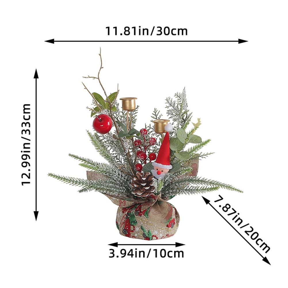 Рождественский подсвечник, декоративный металлический длинный подсвечник, тема фестиваля для украшения праздничного стола