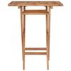 VidaXL Folding Garden Table 60x60x75 Cm Solid Teak Wood