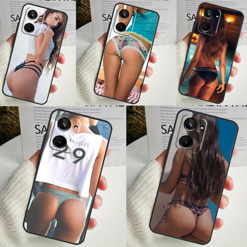 Exotic Sexy Ass Bikini Girl For Realme GT Neo 5 GT5 9 10 11 12 Pro Plus C30 C31 C33 C35 C25s C21Y C51 C55 C67 C53 Case