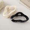 Large Grab Clip Plastic Hair Claw Wave Line Hair Clip Female Hair Accessories Korean Style Headwear