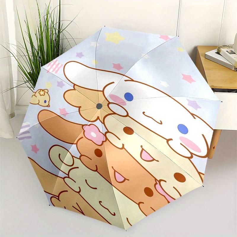 Cinnamoroll,Stars Automatic Umbrella-Foldable, Durable 8-Bone Design, Compact and Stylish, Great for Camping, Halloween, Christmas, Mother's