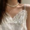 Choker Necklace Elegant Multi-layer Faux Pearl Necklace Fashionable Alloy Jewelry Necklace for Daily Wear