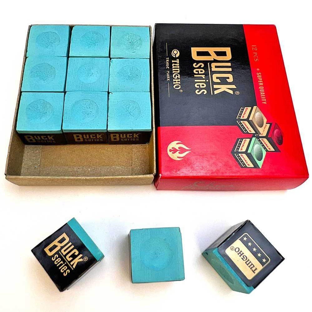 12PCS Wear-resistant Snooker Chalk Anti Slip Billiards Accessories Simplicity Billiards Supplies