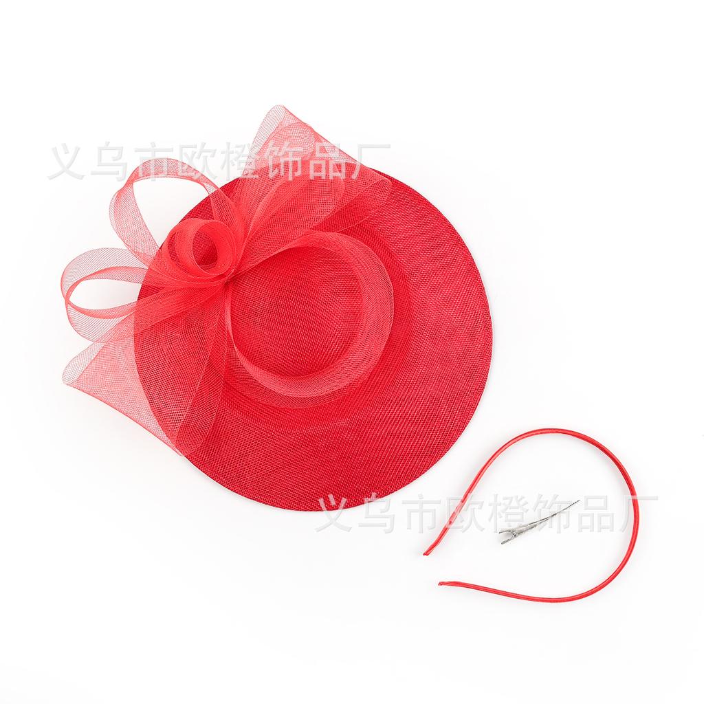 Europe and the United States ebay popular party banquet top hat Europe and the United States bride imitation hemp hat boutique headgear hair accessori