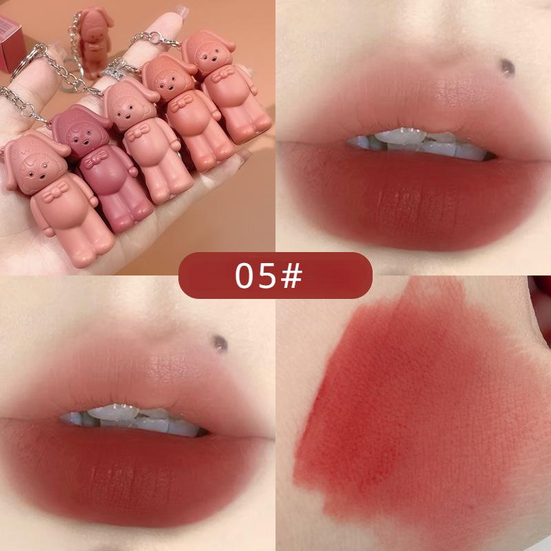 Kobeleen Star Girl Глазурь для губ Шесть цветов Брелок для губ Глазурь для губ Бархатный туман Отбеливающий матовый бархат