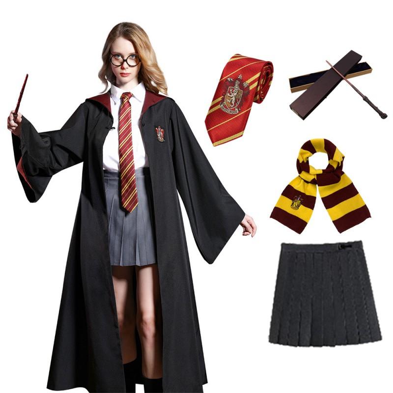 Harry Potter Hogwarts House Robe Halloween Cosplay Costume Adults Kids