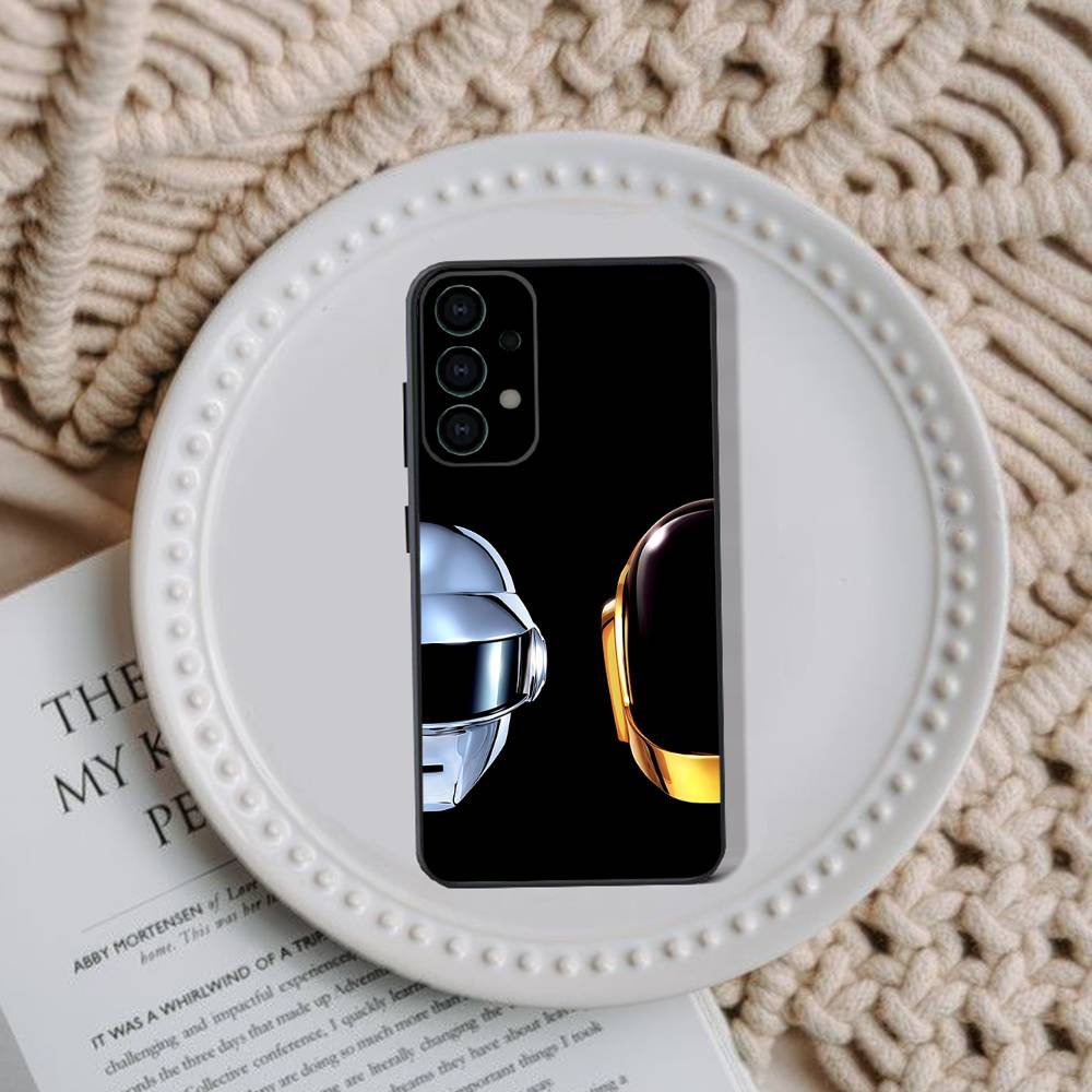Чехол для телефона Daft Punk для Samsung Galaxy A73,31,32,72,41,53,52,71,22,5G,Note,J7,8,9 Мягкий черный чехол