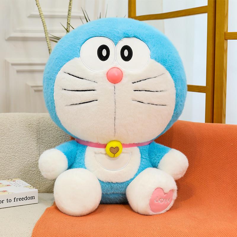 Плюшевая игрушка Дораэмон, большая кукла-кот из супермягкого короткого плюша для детей и коллекционеров