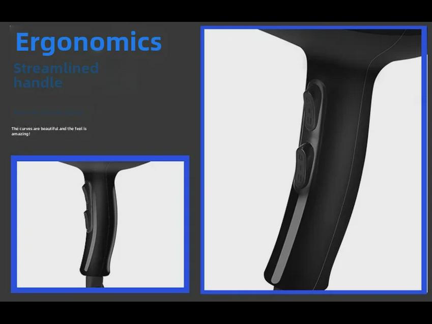 Бесшумный фен высокой мощности Shunrui – 110 В, стандарт США, для использования дома и в общежитии