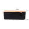 Bamboo and Wood Cover Wire Storage Box Seven-hole Desktop Hub Box Cable Box Plug-in Board Charger Data Cable Storage