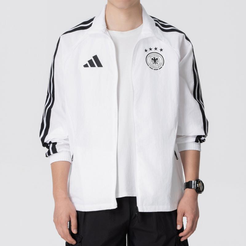 adidas Германия Домашняя Куртка с Гимном Белая Мужская Верхняя Одежда JZ9339