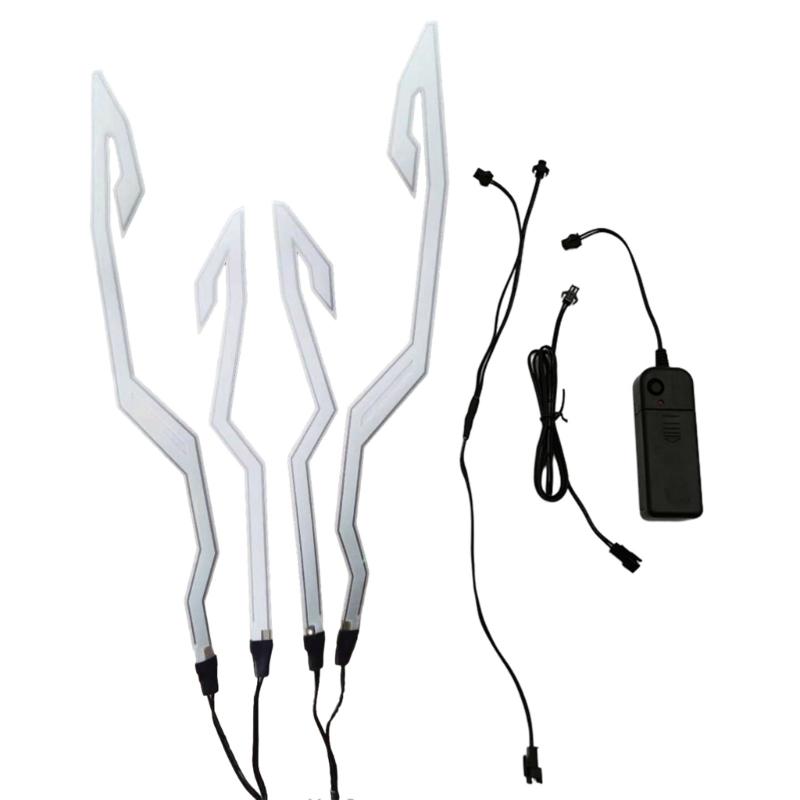 Мотоциклетный шлем световая полоса для езды на шлеме своими руками светодиодная лента 4 в 1